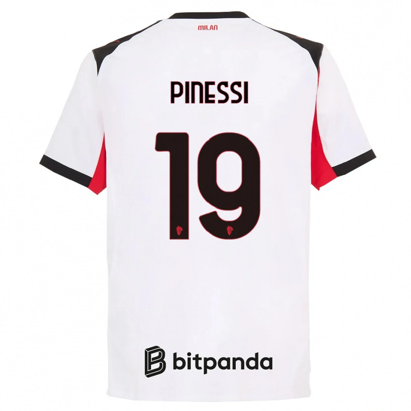 Danxen Herren Riccardo Pinessi #19 Weiß Schwarz Auswärtstrikot Trikot 2025/26 T-Shirt Schweiz