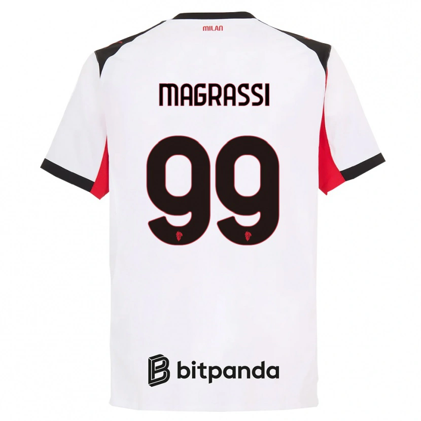 Danxen Herren Andrea Magrassi #99 Weiß Schwarz Auswärtstrikot Trikot 2025/26 T-Shirt Schweiz