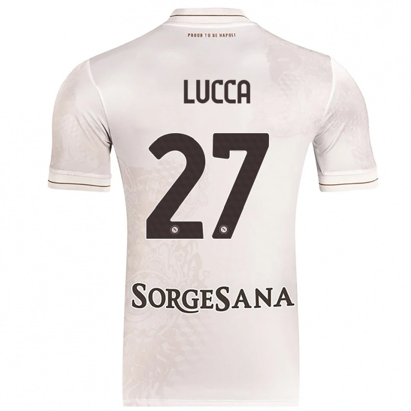 Danxen Herren Lorenzo Lucca #27 Champagner Braun Auswärtstrikot Trikot 2025/26 T-Shirt Schweiz