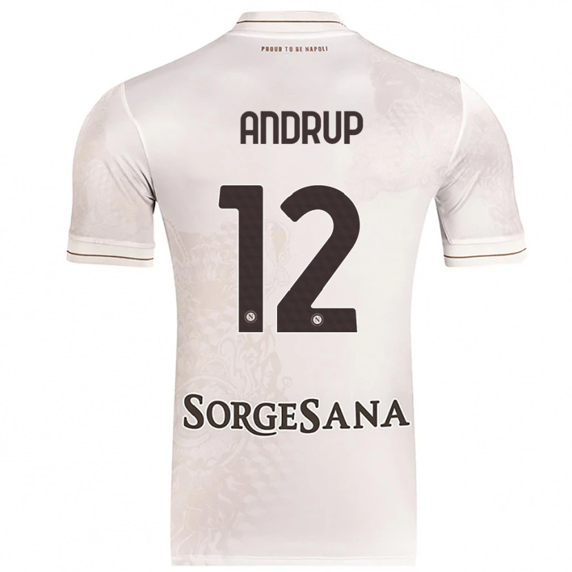 Danxen Herren Klara Lena Elisabeth Andrup #12 Champagner Braun Auswärtstrikot Trikot 2025/26 T-Shirt Schweiz