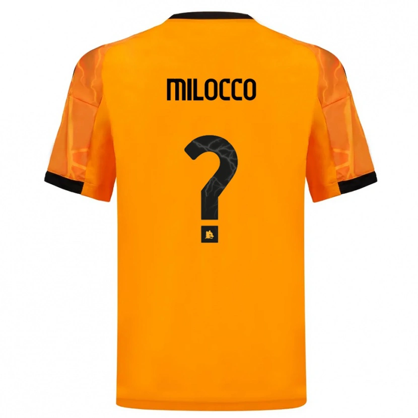 Danxen Herren Matias Milocco #0 Orange Schwarz Auswärtstrikot Trikot 2025/26 T-Shirt Schweiz