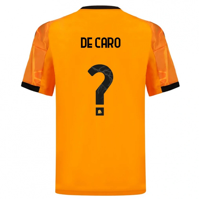 Danxen Herren Lorenzo De Caro #0 Orange Schwarz Auswärtstrikot Trikot 2025/26 T-Shirt Schweiz
