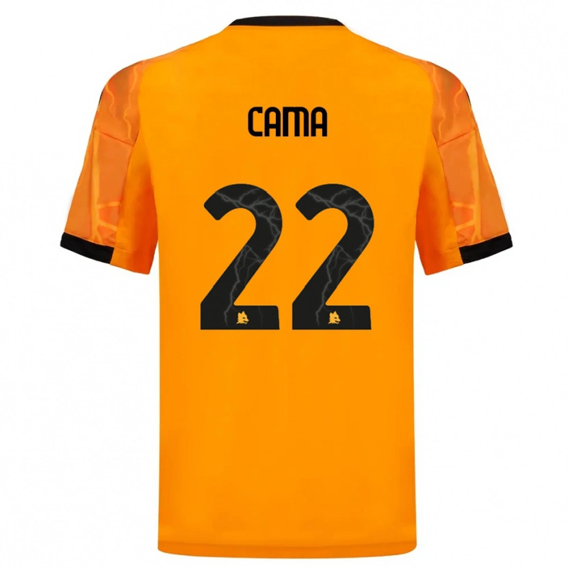 Danxen Herren Cristian Cama #22 Orange Schwarz Auswärtstrikot Trikot 2025/26 T-Shirt Schweiz