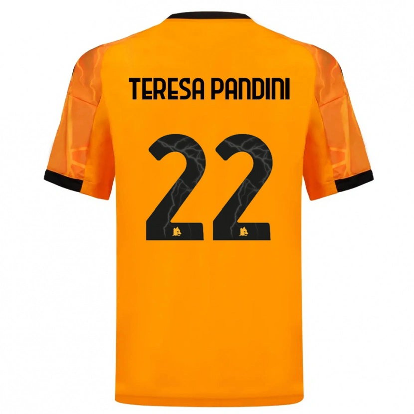 Danxen Herren Marta Teresa Pandini #22 Orange Schwarz Auswärtstrikot Trikot 2025/26 T-Shirt Schweiz