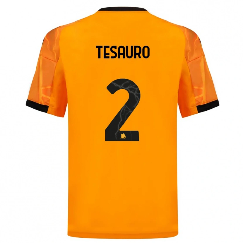Danxen Herren Emanuele Tesauro #2 Orange Schwarz Auswärtstrikot Trikot 2025/26 T-Shirt Schweiz