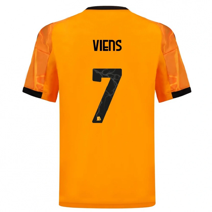 Danxen Herren Évelyne Viens #7 Orange Schwarz Auswärtstrikot Trikot 2025/26 T-Shirt Schweiz