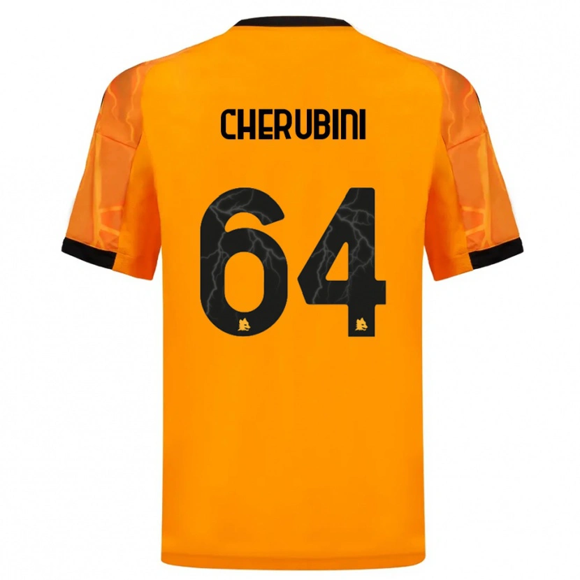 Danxen Herren Luigi Cherubini #64 Orange Schwarz Auswärtstrikot Trikot 2025/26 T-Shirt Schweiz
