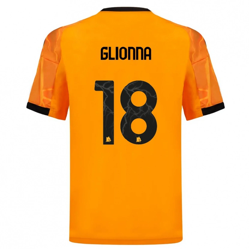 Danxen Herren Benedetta Glionna #18 Orange Schwarz Auswärtstrikot Trikot 2025/26 T-Shirt Schweiz