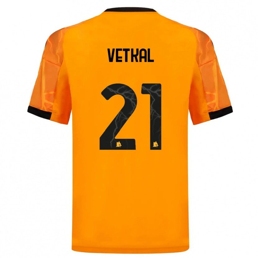 Danxen Herren Martin Vetkal #21 Orange Schwarz Auswärtstrikot Trikot 2025/26 T-Shirt Schweiz