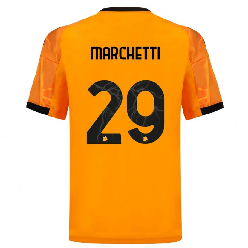 Danxen Herren Tommaso Marchetti #29 Orange Schwarz Auswärtstrikot Trikot 2025/26 T-Shirt Schweiz