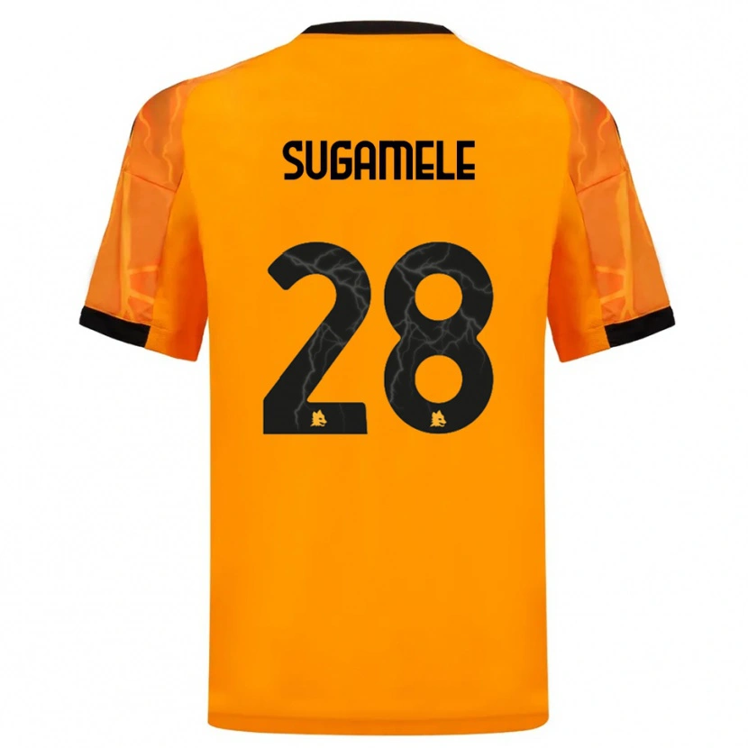 Danxen Herren Alessandro Sugamele #28 Orange Schwarz Auswärtstrikot Trikot 2025/26 T-Shirt Schweiz