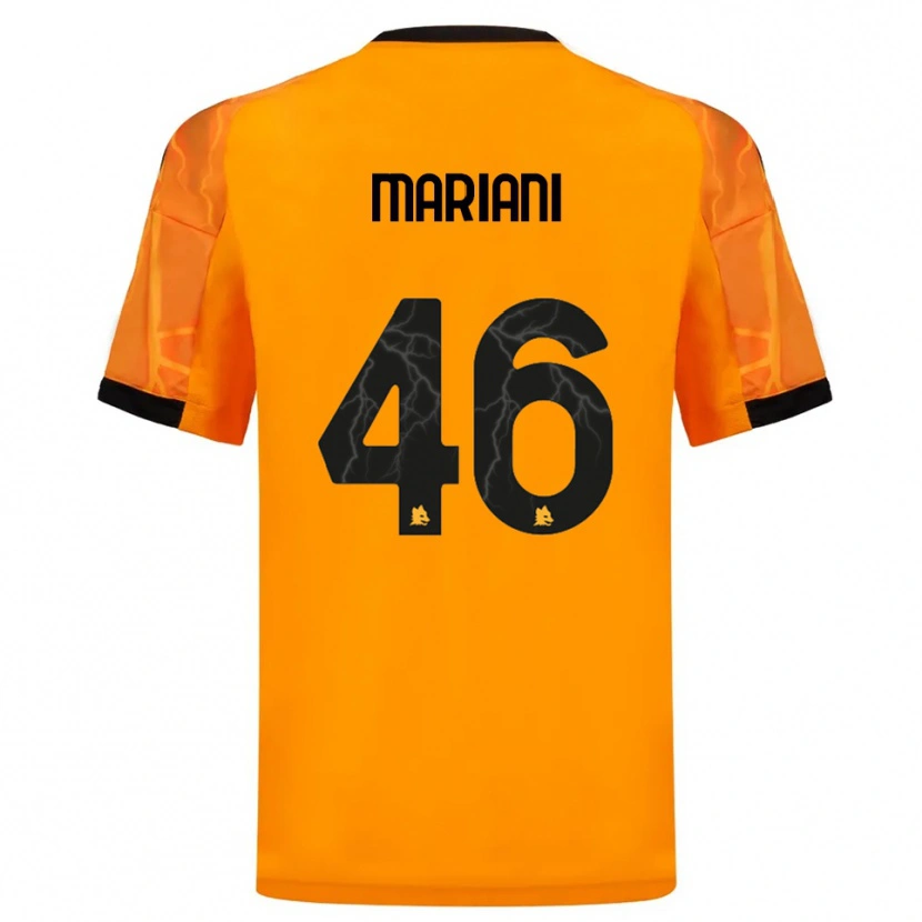 Danxen Herren Christian Mariani #46 Orange Schwarz Auswärtstrikot Trikot 2025/26 T-Shirt Schweiz