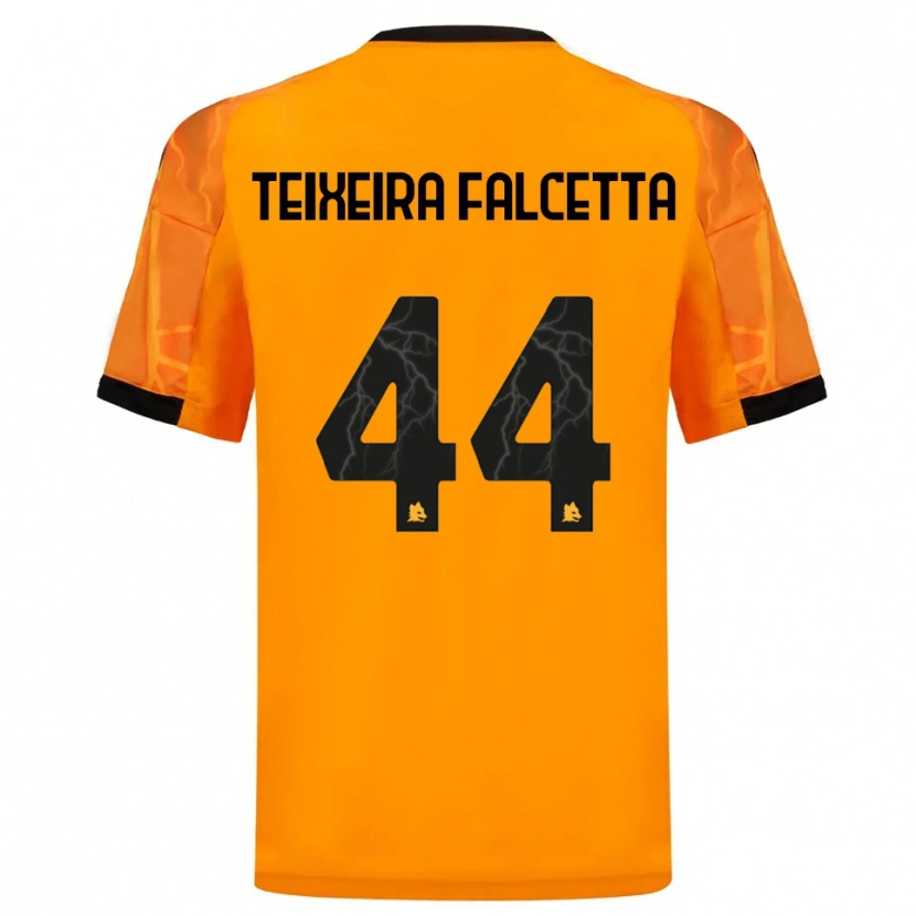 Danxen Herren Pietro Teixeira Falcetta #44 Orange Schwarz Auswärtstrikot Trikot 2025/26 T-Shirt Schweiz