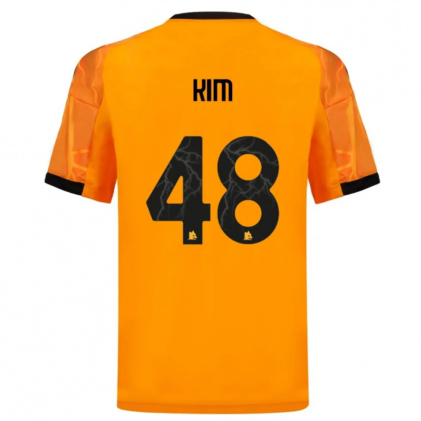 Danxen Herren Shin-Ji Kim #48 Orange Schwarz Auswärtstrikot Trikot 2025/26 T-Shirt Schweiz