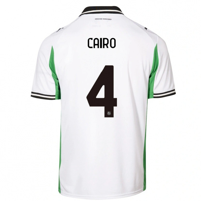 Danxen Herren Nicolas Cairo #4 Weiß Grün Schwarz Auswärtstrikot Trikot 2025/26 T-Shirt Schweiz