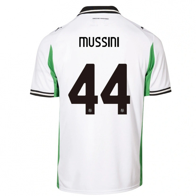 Danxen Herren Andrea Mussini #44 Weiß Grün Schwarz Auswärtstrikot Trikot 2025/26 T-Shirt Schweiz