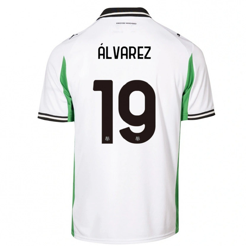 Danxen Herren Agustín Álvarez #19 Weiß Grün Schwarz Auswärtstrikot Trikot 2025/26 T-Shirt Schweiz