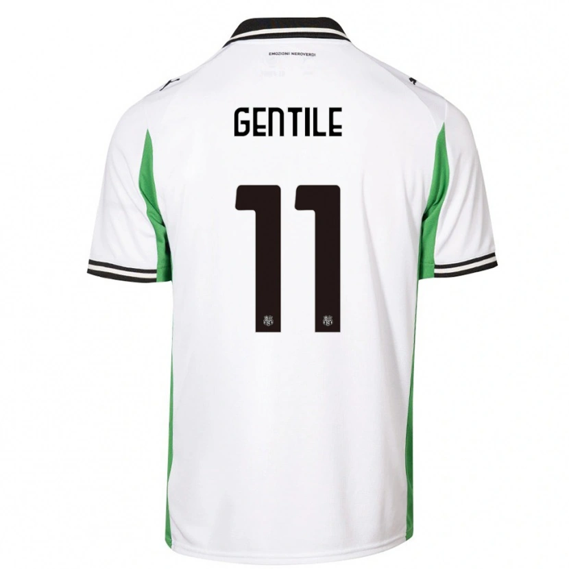 Danxen Herren Raffaele Gentile #11 Weiß Grün Schwarz Auswärtstrikot Trikot 2025/26 T-Shirt Schweiz