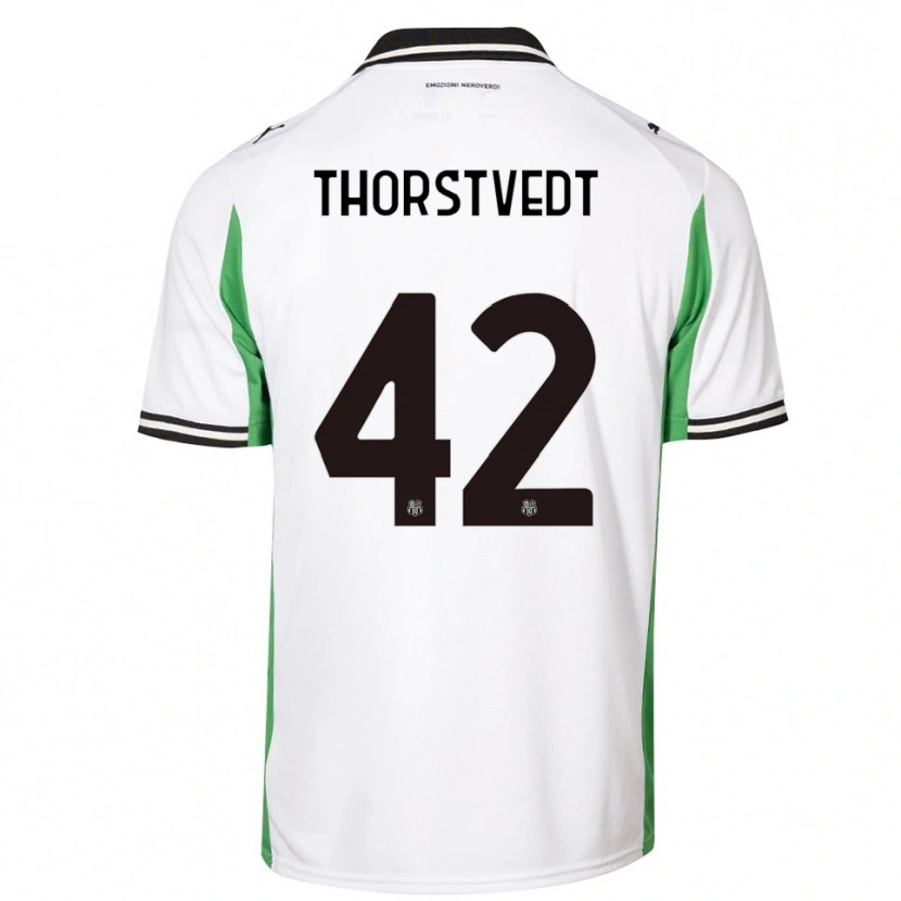Danxen Herren Kristian Thorstvedt #42 Weiß Grün Schwarz Auswärtstrikot Trikot 2025/26 T-Shirt Schweiz