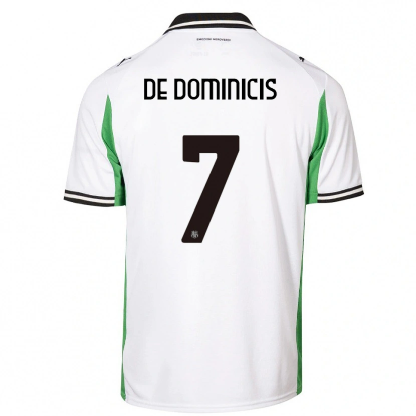 Danxen Herren Diego De Dominicis #7 Weiß Grün Schwarz Auswärtstrikot Trikot 2025/26 T-Shirt Schweiz