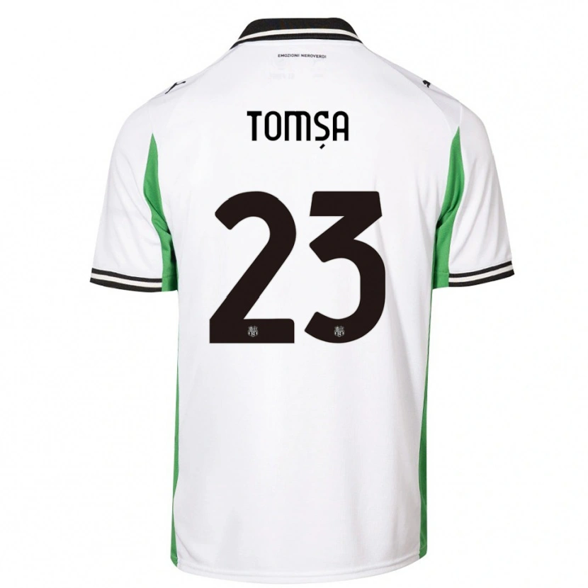 Danxen Herren Troy Tomșa #23 Weiß Grün Schwarz Auswärtstrikot Trikot 2025/26 T-Shirt Schweiz