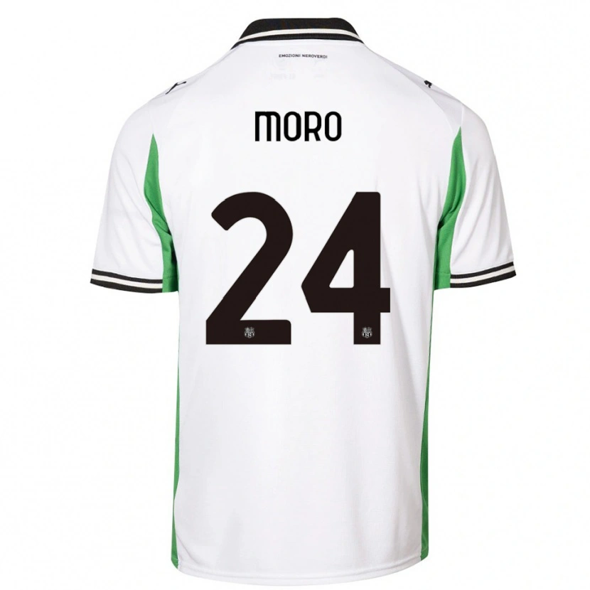 Danxen Herren Luca Moro #24 Weiß Grün Schwarz Auswärtstrikot Trikot 2025/26 T-Shirt Schweiz