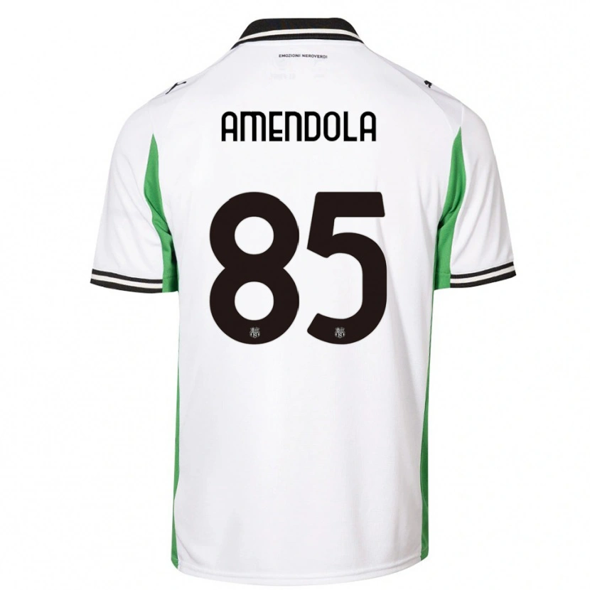 Danxen Herren Catello Amendola #85 Weiß Grün Schwarz Auswärtstrikot Trikot 2025/26 T-Shirt Schweiz