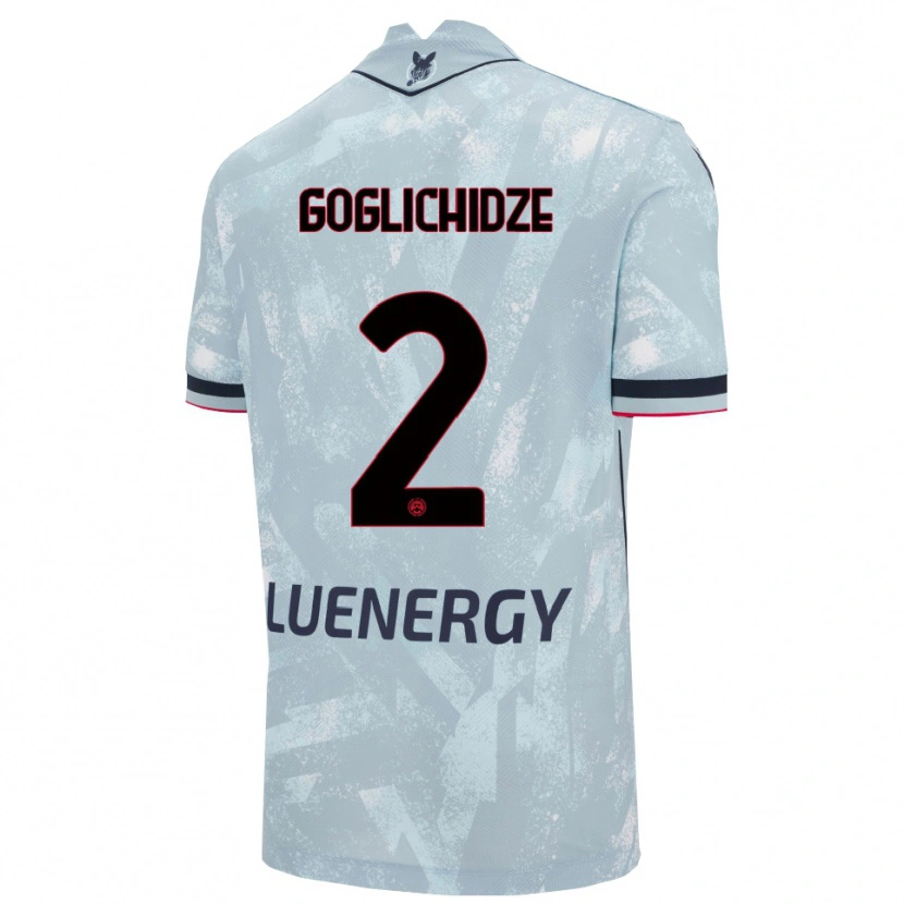Danxen Herren Saba Goglichidze #2 Hellblau Schwarz Auswärtstrikot Trikot 2025/26 T-Shirt Schweiz