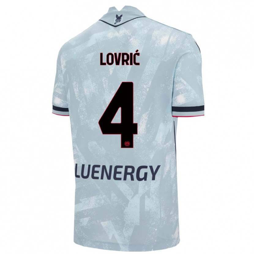 Danxen Herren Sandi Lovrić #4 Hellblau Schwarz Auswärtstrikot Trikot 2025/26 T-Shirt Schweiz
