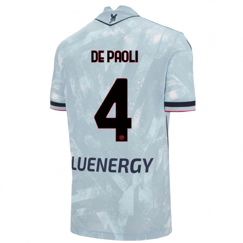 Danxen Herren Cristiano De Paoli #4 Hellblau Schwarz Auswärtstrikot Trikot 2025/26 T-Shirt Schweiz