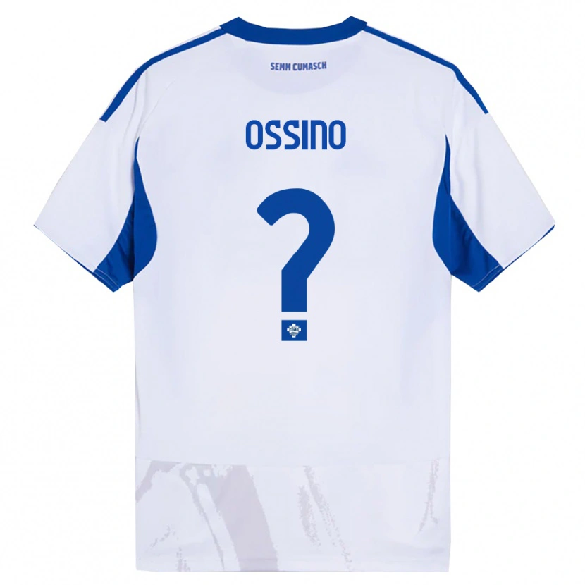 Danxen Herren Daniel Ossino #0 Weiß Blau Auswärtstrikot Trikot 2025/26 T-Shirt Schweiz