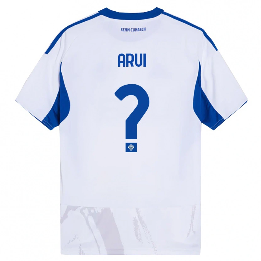 Danxen Herren Stefano Arui #0 Weiß Blau Auswärtstrikot Trikot 2025/26 T-Shirt Schweiz