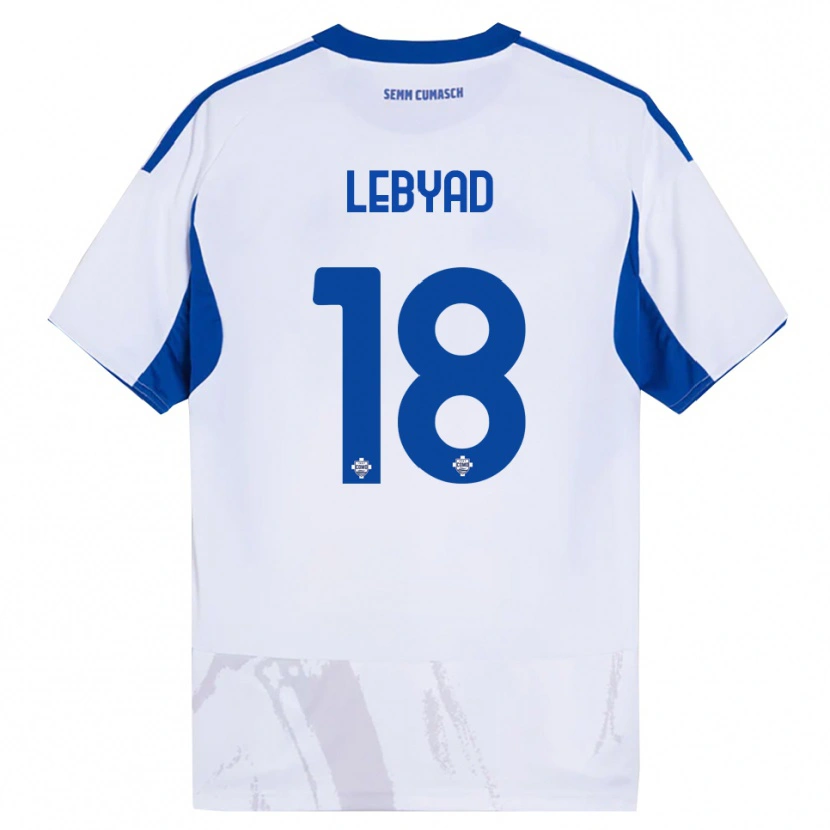Danxen Herren Omar Lebyad #18 Weiß Blau Auswärtstrikot Trikot 2025/26 T-Shirt Schweiz