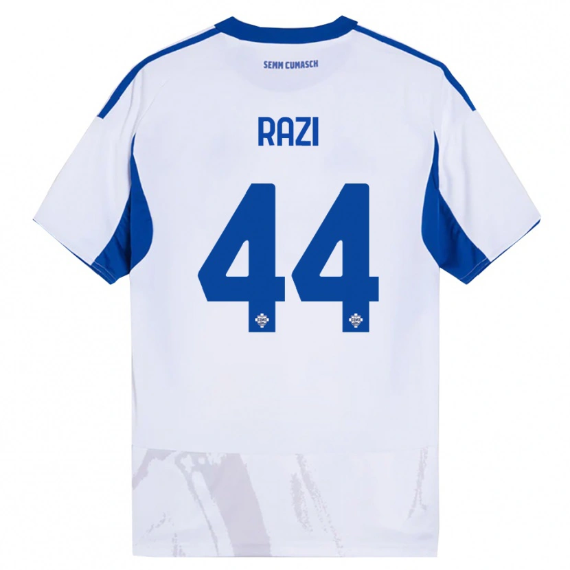 Danxen Herren Naj Razi #44 Weiß Blau Auswärtstrikot Trikot 2025/26 T-Shirt Schweiz