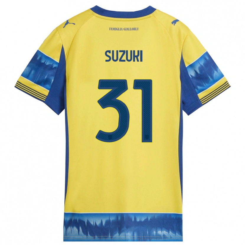 Danxen Herren Zion Suzuki #31 Gelb Blau Auswärtstrikot Trikot 2025/26 T-Shirt Schweiz