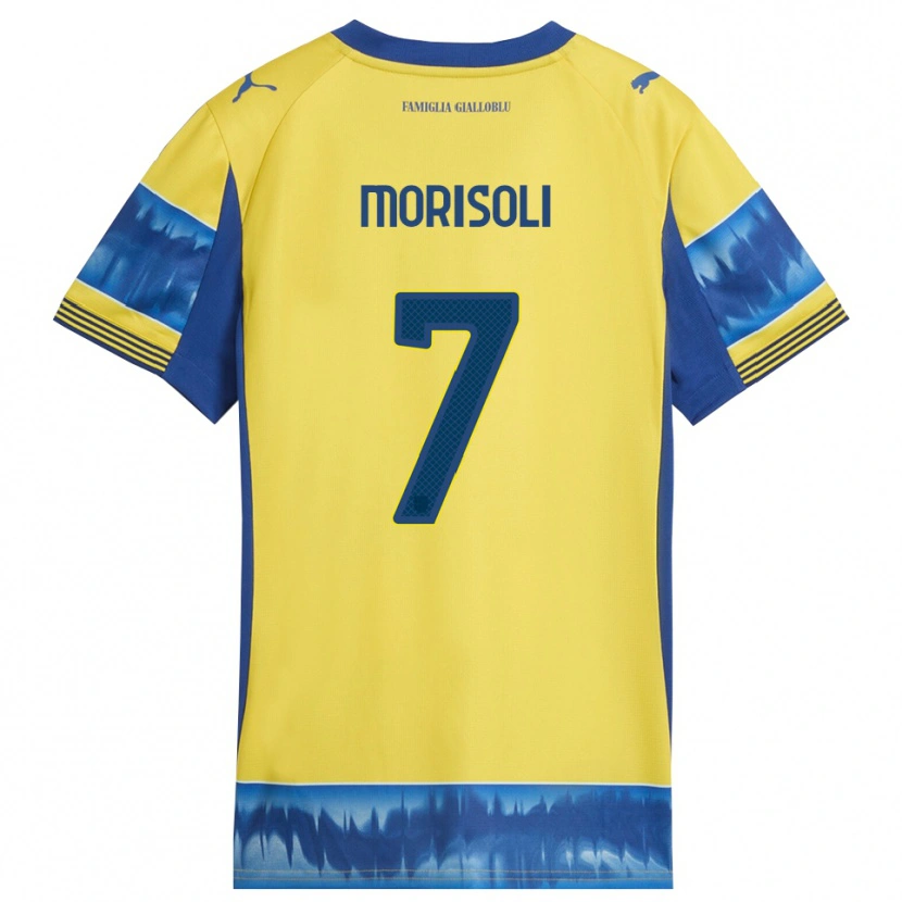 Danxen Herren Gabriel Morisoli #7 Gelb Blau Auswärtstrikot Trikot 2025/26 T-Shirt Schweiz