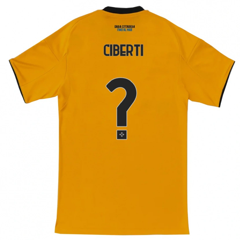 Danxen Herren Martino Ciberti #0 Orange Blau Auswärtstrikot Trikot 2025/26 T-Shirt Schweiz