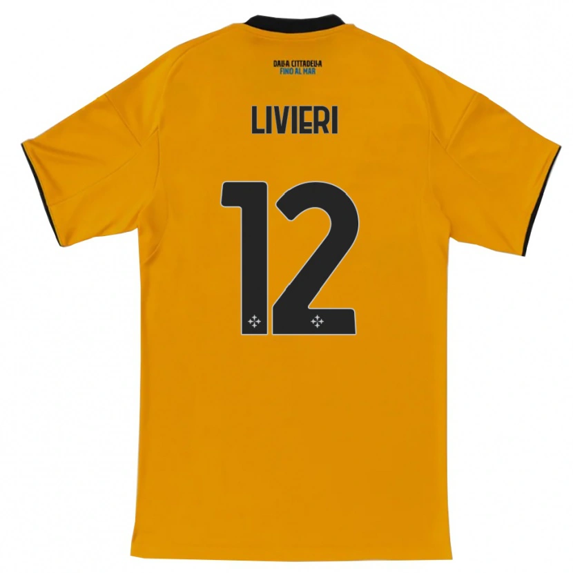 Danxen Herren Alessandro Livieri #12 Orange Blau Auswärtstrikot Trikot 2025/26 T-Shirt Schweiz