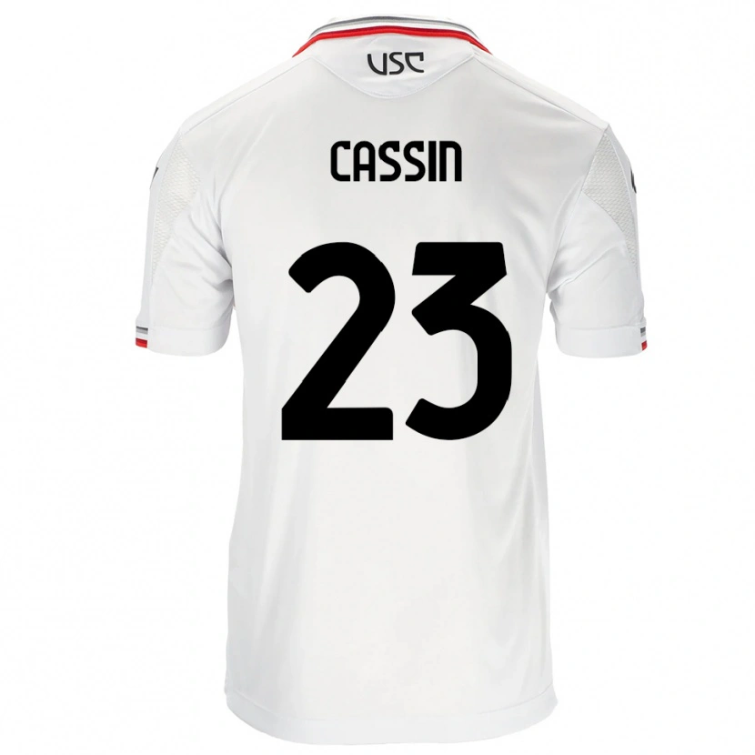 Danxen Herren Marco Cassin #23 Weiß Rot Auswärtstrikot Trikot 2025/26 T-Shirt Schweiz