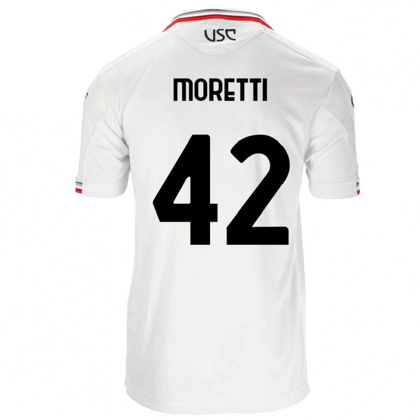 Danxen Herren Lorenzo Moretti #42 Weiß Rot Auswärtstrikot Trikot 2025/26 T-Shirt Schweiz