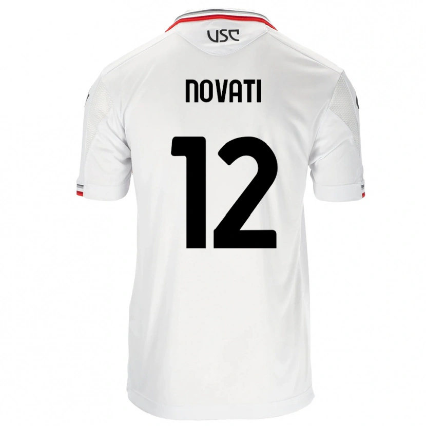 Danxen Herren Lorenzo Novati #12 Weiß Rot Auswärtstrikot Trikot 2025/26 T-Shirt Schweiz