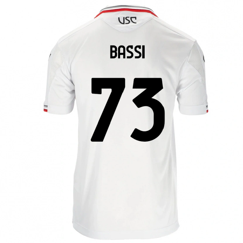Danxen Herren Emanuele Bassi #73 Weiß Rot Auswärtstrikot Trikot 2025/26 T-Shirt Schweiz