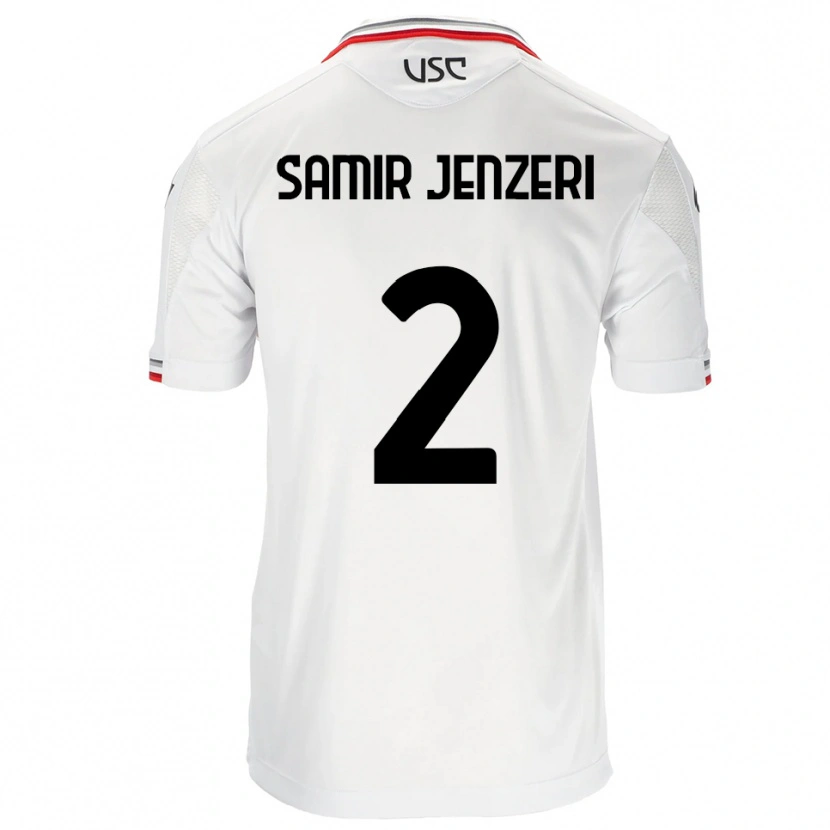 Danxen Herren Gabriele Samir Jenzeri #2 Weiß Rot Auswärtstrikot Trikot 2025/26 T-Shirt Schweiz