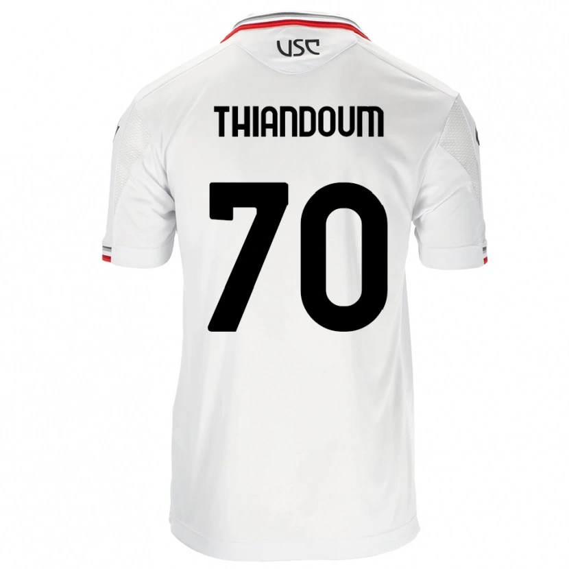 Danxen Herren Omar Thiandoum #70 Weiß Rot Auswärtstrikot Trikot 2025/26 T-Shirt Schweiz