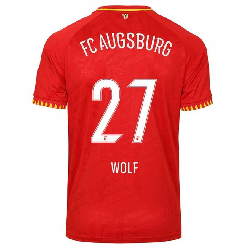 Danxen Herren Marius Wolf #27 Rot Gelb Auswärtstrikot Trikot 2025/26 T-Shirt Schweiz
