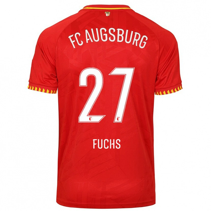 Danxen Herren Nina Fuchs #27 Rot Gelb Auswärtstrikot Trikot 2025/26 T-Shirt Schweiz