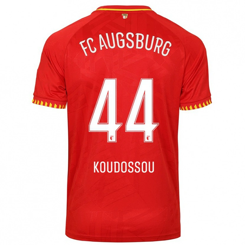 Danxen Herren Henri Koudossou #44 Rot Gelb Auswärtstrikot Trikot 2025/26 T-Shirt Schweiz