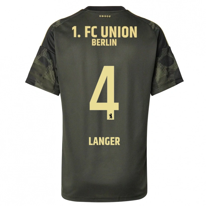 Danxen Herren Richard Langer #4 Dunkelgrün Schwarz Auswärtstrikot Trikot 2025/26 T-Shirt Schweiz