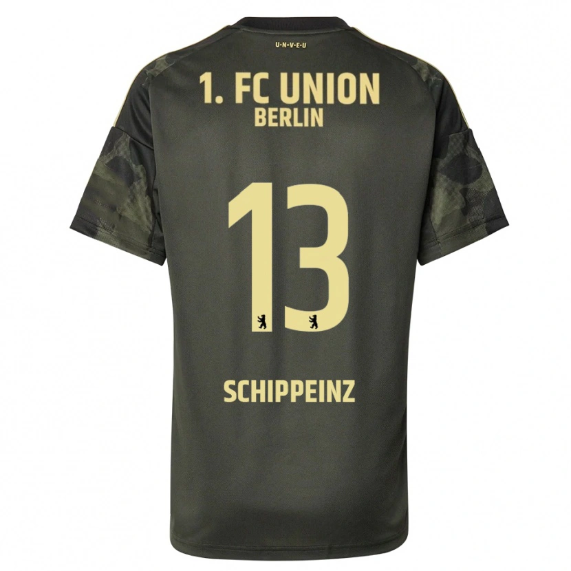 Danxen Herren Mark Schippeinz #13 Dunkelgrün Schwarz Auswärtstrikot Trikot 2025/26 T-Shirt Schweiz