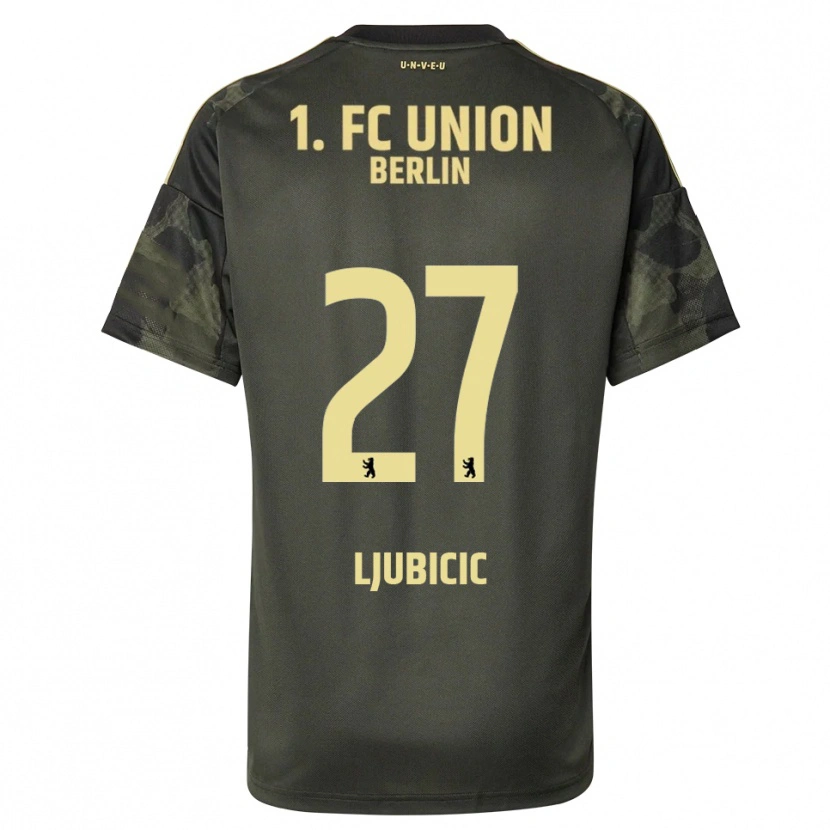Danxen Herren Marin Ljubicic #27 Dunkelgrün Schwarz Auswärtstrikot Trikot 2025/26 T-Shirt Schweiz